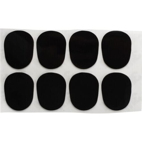 8 Patches Pads Cushions Nozzle for Alto Saxophone 0.8mm Black