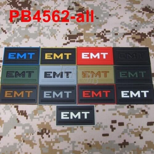 Emergency Medical Technician Morale of tactical military 3D PVC Patch EMT patch