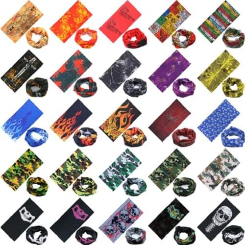 100pcs Neck Gaiter Seamless Face Scarf Neck Cover Headwear Balaclava Bandana Sports Tube UV Face Cover Head Wrap Magic Scarf