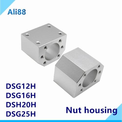 Ballscrew nut holder/nut Housing DSG12H DSG16H DSG20H DSG25H bracket for SFU1605 SFU2005 SFU1204 ball screw parts