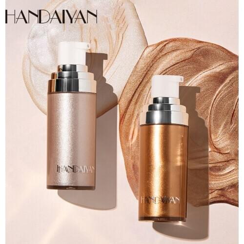 HANDAIYAN Highlight Foundation Profesional Liquid High Smooth Brighten Highlighter Concealer Shimmer Face Glow Foundation