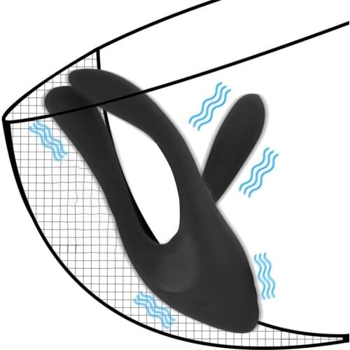 10 Mode Penis Rings Nipple Massager Clitoris Stimulation G-spot Vibrator Time Delay Ejaculation Sex Toys for Men Women