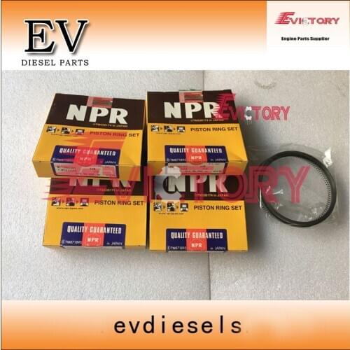 Suit for Sumitomo SH55 excavator engine 4LE1 piston ring set 8-97141208-0