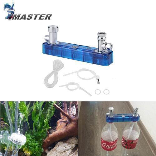 DIY CO2 Diffuser D501 Kit Planted Aquarium CO2 Diffuser Needle Valve Pressure Gauge Generator