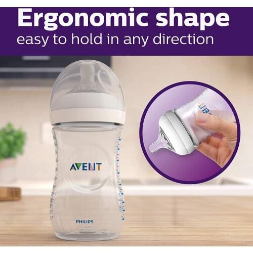 Natural Baby Bottle, Transparent, 9oz, SCF013/17 Montessori baby newborn Mini erodible feeding baby nursing bottle milk bottles BPA