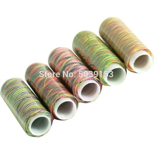 New Multi-color Rainbow Sewing Threads Embroidery Strong Durable Hand Sewing Thread Craft Patch For Hand Machines