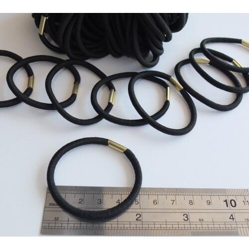 Wholesale 100 pcs Elastic Hair Bands Supply Ponytail Holders Hair Rope Rubber Elastic DIY Women Hair Accessories Girl Hair bow