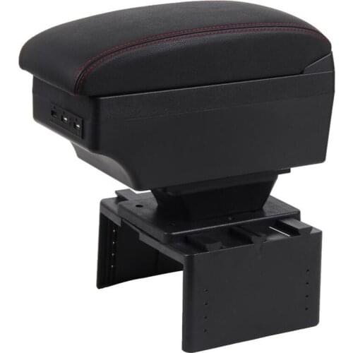For Chevrolet Orlando armrest box USB Charging heighten Double layer