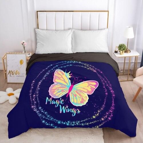 Butterfly Duvet cover Quilt/Blanket/Comfortable Case Double King Bedding 140x200 240x220 200x200 for Home Magic