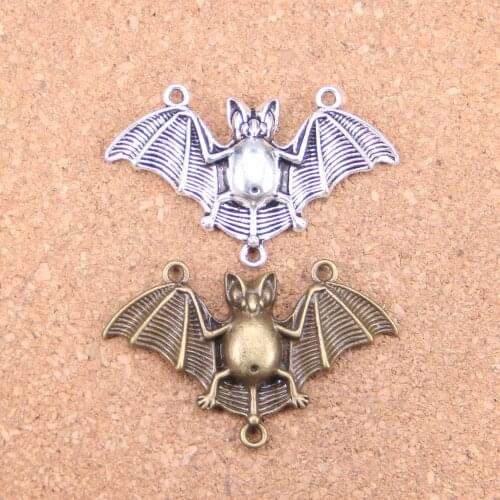 6pcs Charms bat vampire dracula connector 29x47mm Antique Pendants,Vintage Bronze Jewelry,DIY for bracelet necklace