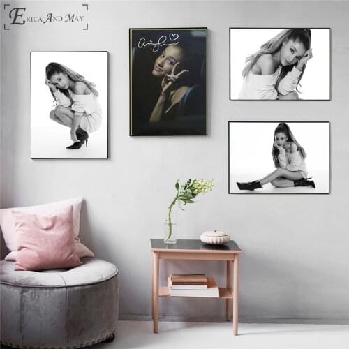 Grande Ariana Portrait Photos Canvas Printed Painting Wall Pictures Home Decor Posters And Prints Art For Living Room Decoration