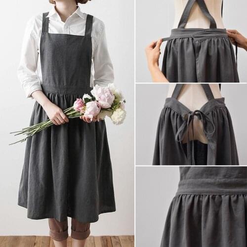 Simple Florist Apron Gardening Coffee Shops Work Aprons For Cooking Baking Restaurant