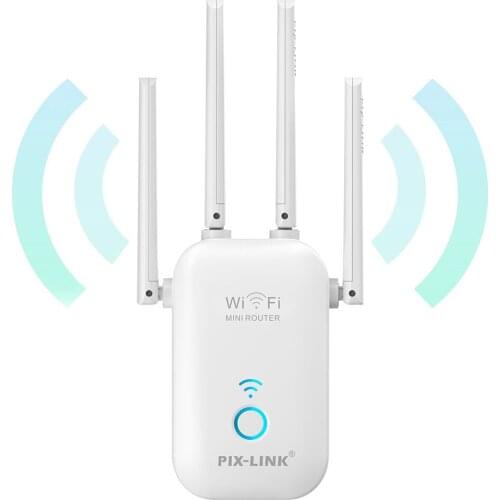 PIXLINK AC27 5G WiFi Repeater Wireless Amplifier Home Signal Booster 1200Mbps Router Long Range Extender Internet Rotuer