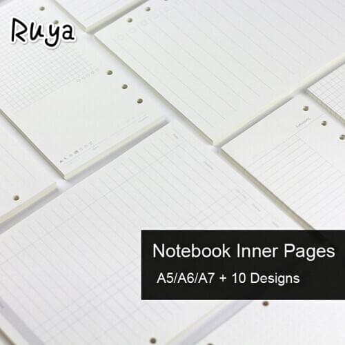 School supplies Notebook Refill Inner Page Diary Weekly Monthly Planner To Do List Line Dot Grid Paper agenda book stationery
