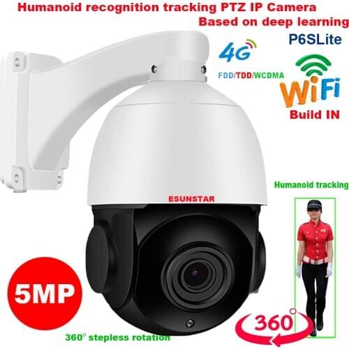 SONY IMX335 4G +WIF Wireless 5MP Auto track 30X ZOOM Hikvision protocol Human recognition WIFI PTZ Speed dome IP Camera security
