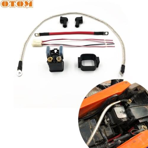 OTOM Starter Solenoid Motorcycle Start Relay 58211058000 Plug Wire Cable For KTM 200 250 300 400 450 500 EXC 625 SMC 640 DUKE II