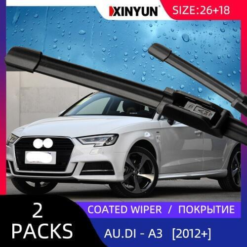 Wiper LHD Front Coated Wiper Blades For Audi Audi A3 / S3 8V 2012 - 2020 Windshield Windscreen Front Window 26"+18"