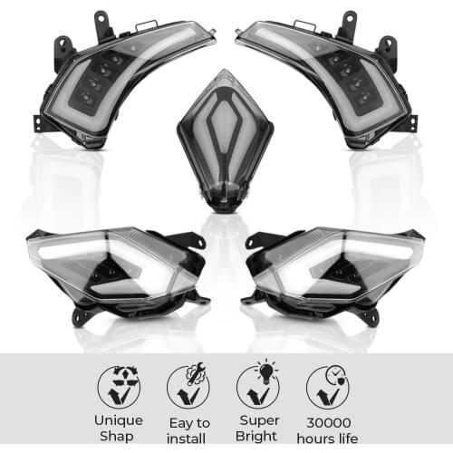 Led Light For YAMAHA Tmax 530 TMAX530 2012-2016 Front Turn Signal Light Rear Tail Brake Lamp LED Taillight For TMAX530 2015 2016