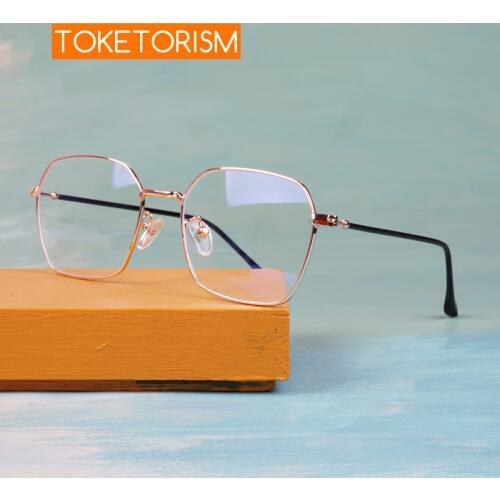 Toketorism Computer Glasses Men Women Blue Light Eyeglasses Vintage Optical Frames