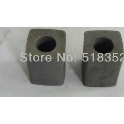 12x12x15mm Tungsten Steel Power Feed Contact with 6mm Hole for Wire Cut EDM Parts