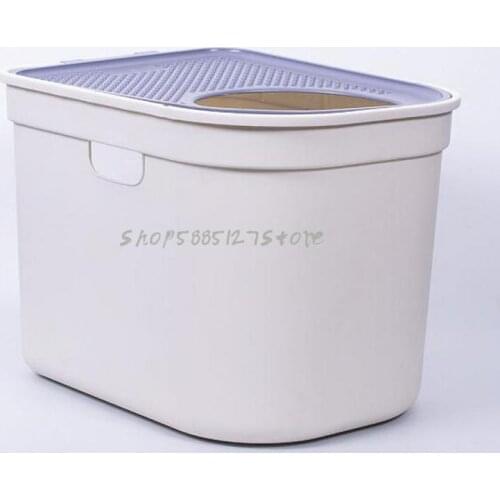 Drawer type cat litter box semi-closed large deodorant anti-splashing toilet cat basin poop deodorant cat supplies