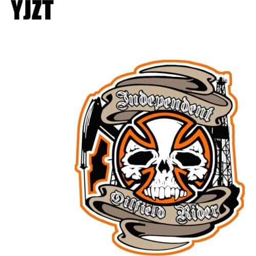 YJZT 10.5CM*12CM Car Oilfield RIDER Decal Helmet Stickers Motorcycle PVC 6-0115