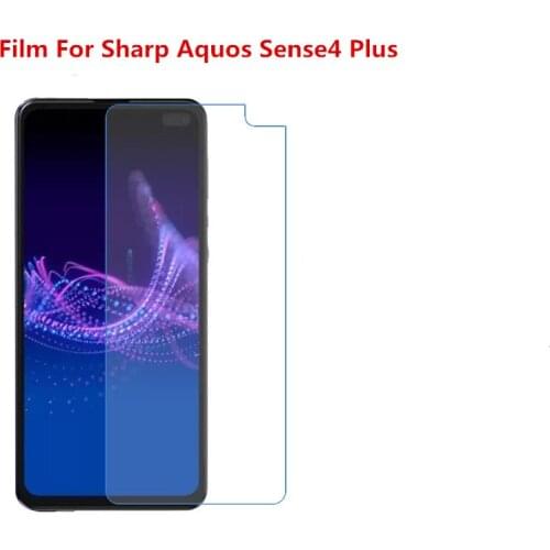 1/2/5/10 Pcs Ultra Thin Clear HD LCD Screen Protector Film With Cleaning Cloth Film For Sharp Aquos Sense4 Plus