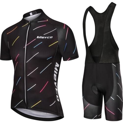 2020 Mieyco Short Sleeve Cycling Jersey Bib Set Mountain Bike Clothing MTB Bicycle Clothes Maillot Ropa Ciclismo BMX Sports Wear