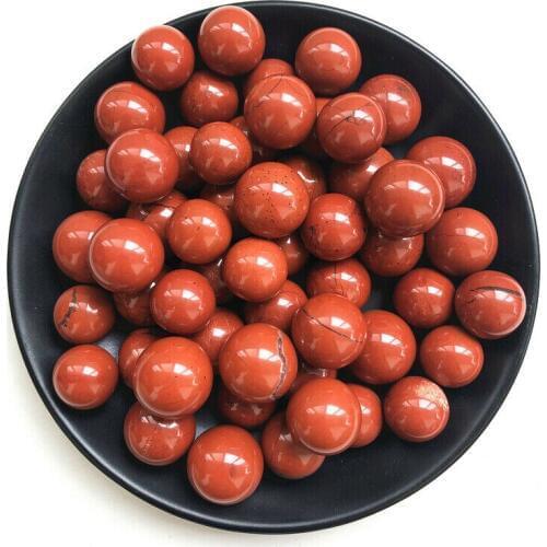 5pcs Natural Red Jasper Quartz Crystal Ball Polished Specimen Reiki Healing freeshipping