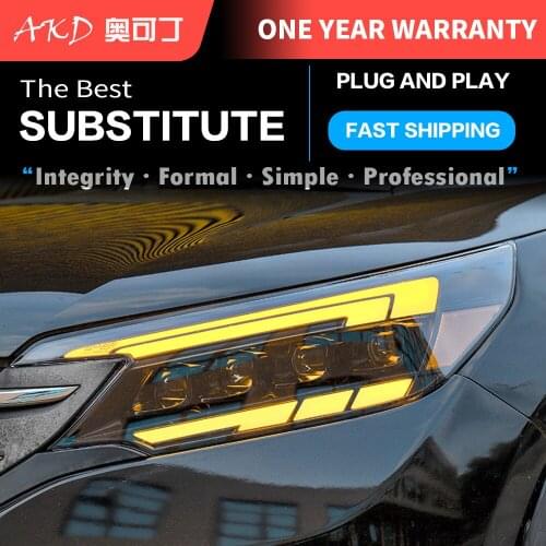 AKD Car Styling Headlights for Honda CR-V CRV 2012 2013 2014 LED Headlight DRL Head Lamp Led Projector Automotive Accessories