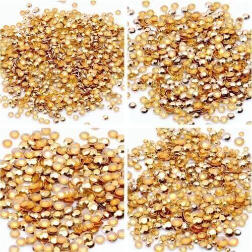 Big bag Gold/Copper/Silver Round Flatback Decorations DIY 3D Nails Art Nail Punk Studs Alloy Stickers