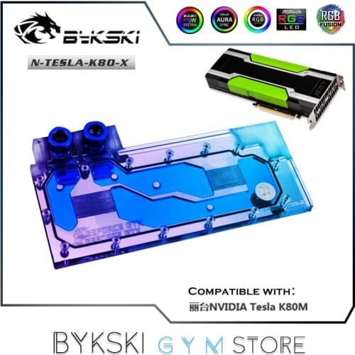Bykski Full Coverage GPU Water Block For LeadTek NVIDIA Tesla K80M Graphics Card VGA Water Cooling PC Radiator,N-TESLA-K80-X