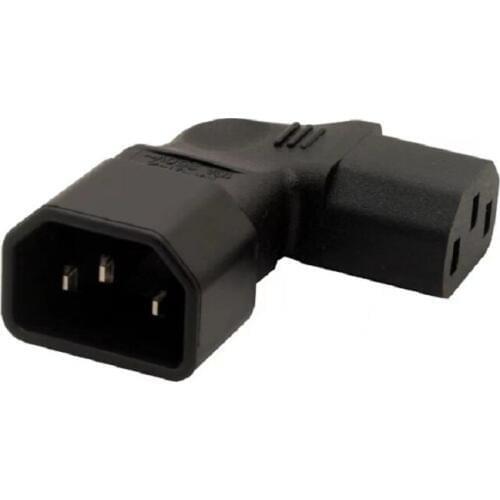 C13-C14 Left Right Bend Power Adapter IEC320 C13 TO C14 onnector Converter Male To Female Socket Chassis Server Conversion Plug