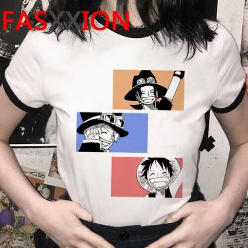 One Piece clothes t shirt men casual ulzzang kawaii print graphic tees tshirt summer top harajuku kawaii harajuku