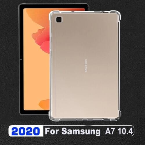 For Samsung Galaxy Tab A7 10.4'' 2020 Case TPU Silicon Transparent Cover For Samsung A7 SM-T500 T505 T507 Slim Back Coque Fundas