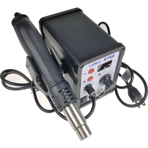 YIHUA878D Digital display hot air welding table hot air gun welding table two in one YIHUA 878D