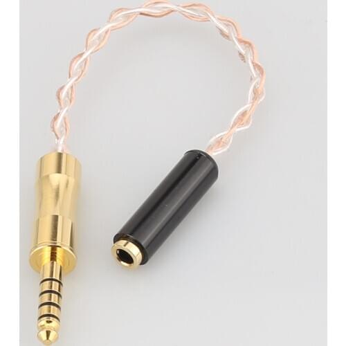 High Qaulity 4N OCC 4.4MM Balanced Male to 2.5MM Balanced Female Adapter Cable
