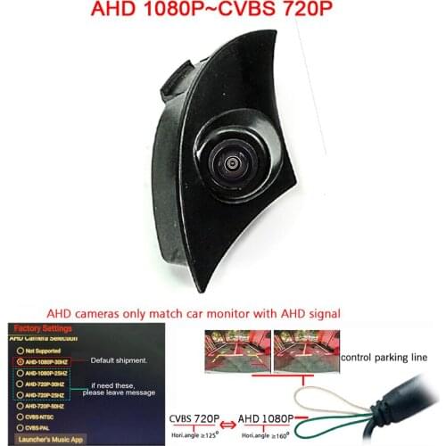Appr.180deg CCD HD car front grille camera for Toyota Prado 2700 4000 front view camera AHD CBVS signal