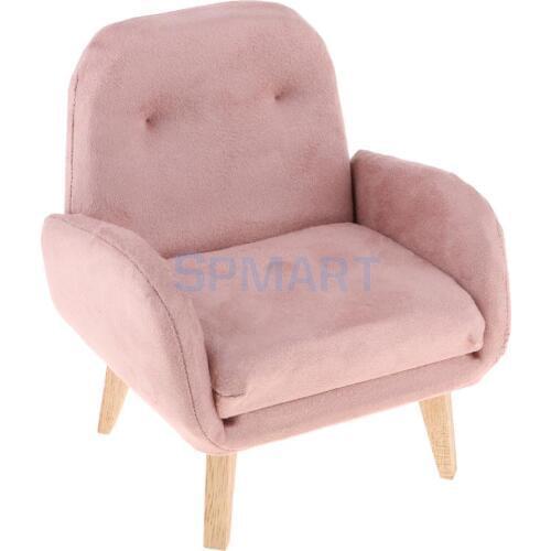 Miniature Flannelette Sofa Armchair for 1/6 Figures/Blythe/BJD Dolls House Accessories