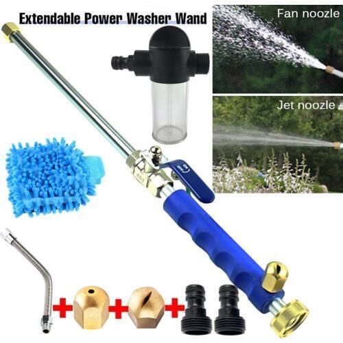 High Pressure Washer Car Washing Water Gun Hydro Jet Power Water Spray Nozzle Garden Washer Wands Attachment Watering Sprinkler