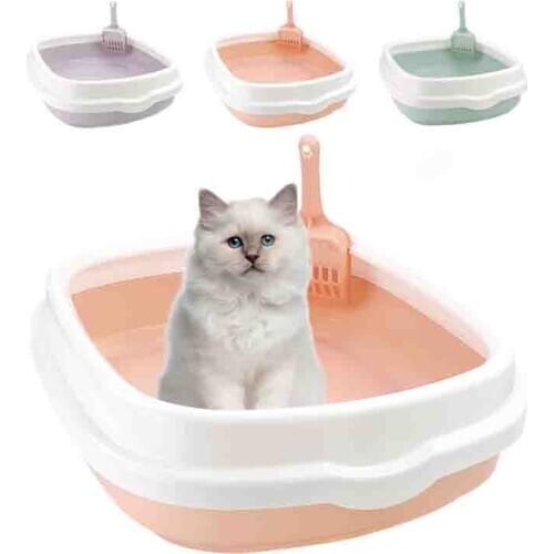 New cat semi closed litter toilet can self cleaning sifting litter removable easy storage deodorant drop resistance cats toilet