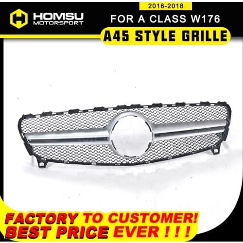 A45 Style Front grille suitable for A class W176 Grille A180 A200 A260 A45 2016-2018 W176 Grille without emblem