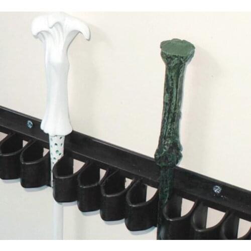 Plastic Wizarding Wand Display Stand Wall Rack 10-Rod for Wizard