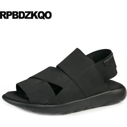 Roman Shoes Breathable Native Black Elastic Fashion 2019 Strap Sport Open Toe Men Gladiator Sandals Summer Sneakers Designer