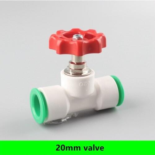 1Pc Plum Handle PPR Plastic Ball Valve Connect Outer Diameter 20Mm(DN15) PVC/PPR/PE Pipe Garden Water Switch Free Welding&Glue