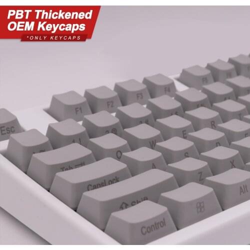 Gray Mechanical Keyboard Keycaps PBT OEM Profile Height 108 Keys for 60% 68% 80% 104 Keyboard GK61 SK61 Anne Pro 2
