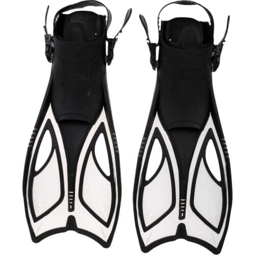 Adult Diving Snorkel Fins Water Sports Training Adjustable for Swimming Snorkeling Gear US 3-13