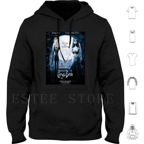 Corpse Bride Hoodies Corpse Bride Stop Motion Animated Musical Fantasy Film Classic Vinatage 90S Vintage 90S