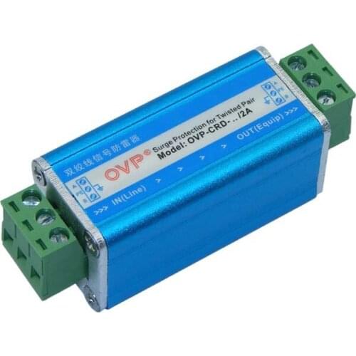 RS485 control signal lightning protector can bus 2m communication port surge protector / twisted pair lightning protector