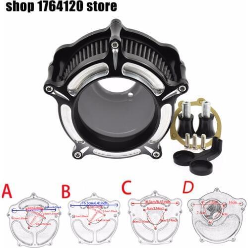 Motorcycle CNC Crafts Air Cleaner Intake Filter Aluminum For Harley Sportster XL 1200 Touring Road Glide Softail Dyna Softail